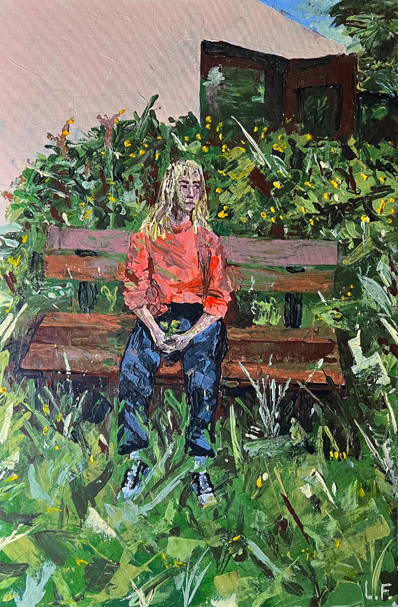 Mujer con planta