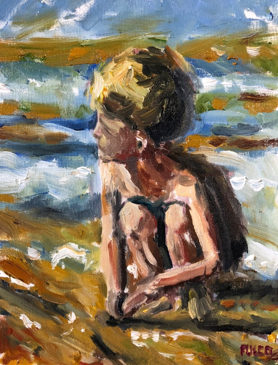 Dia de playa niño